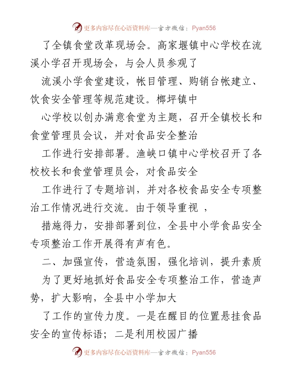 [工作总结] 安全生产专项整治 - 食品安全专项整治三年行动工作总结.docx_第2页