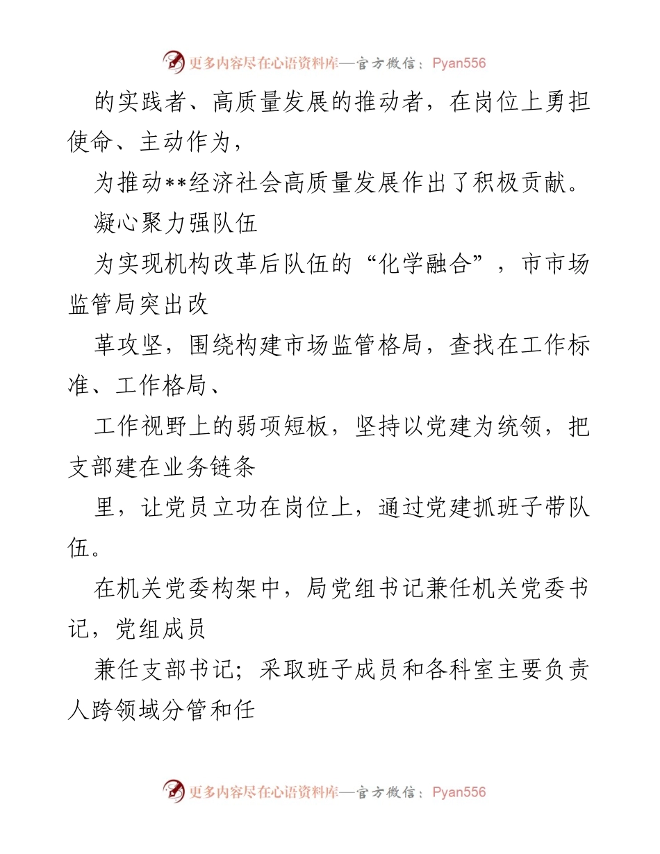 [工作总结] 市市场监督管理局成立一周年 - 市市场监管局一周年工作回顾与成就总结.docx_第2页