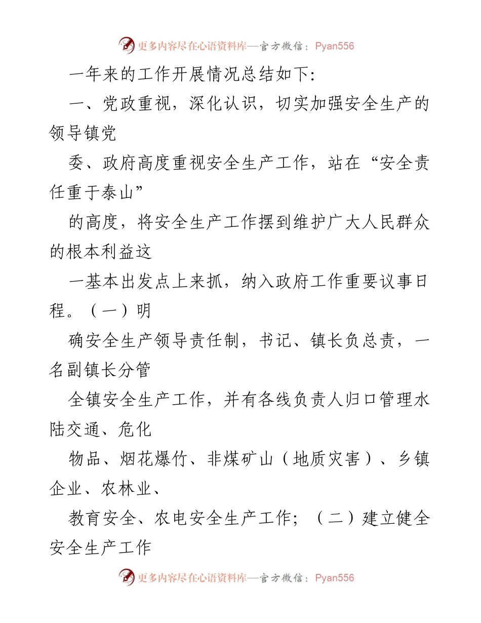 [工作总结] 年度安全生产工作 - 2021年度安全生产工作落实情况总结.docx_第2页