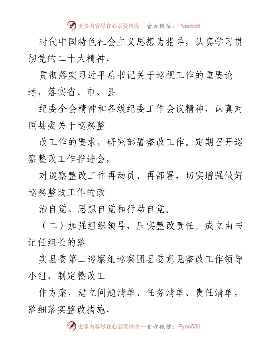 [工作总结] 巡察整改 - 共青团县委员会巡察集中整改进展情况报告.docx_第2页