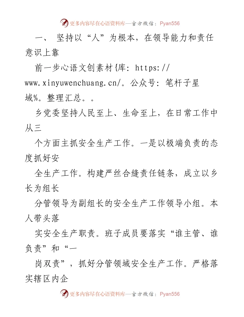 [工作总结] 安全生产 - XX乡2023年安全生产工作情况汇报.docx_第2页