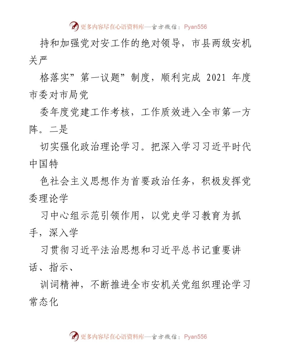 [工作总结] 安全工作 - xx市安局2023年上半年工作总结与成效分析.docx_第2页