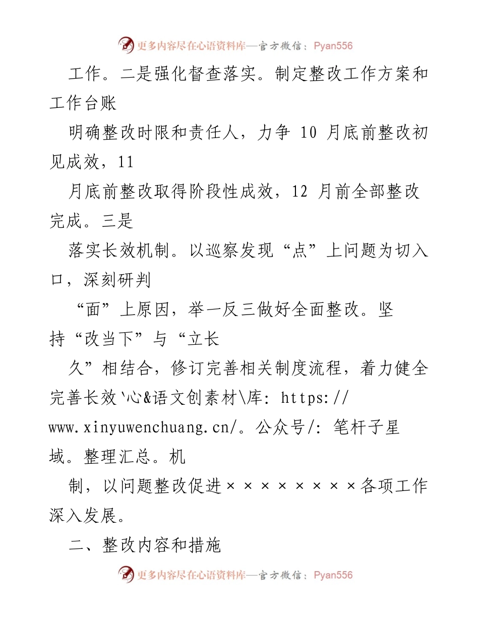 [工作总结] 市委巡察 - 意识形态工作责任制专项检查整改方案.docx_第2页