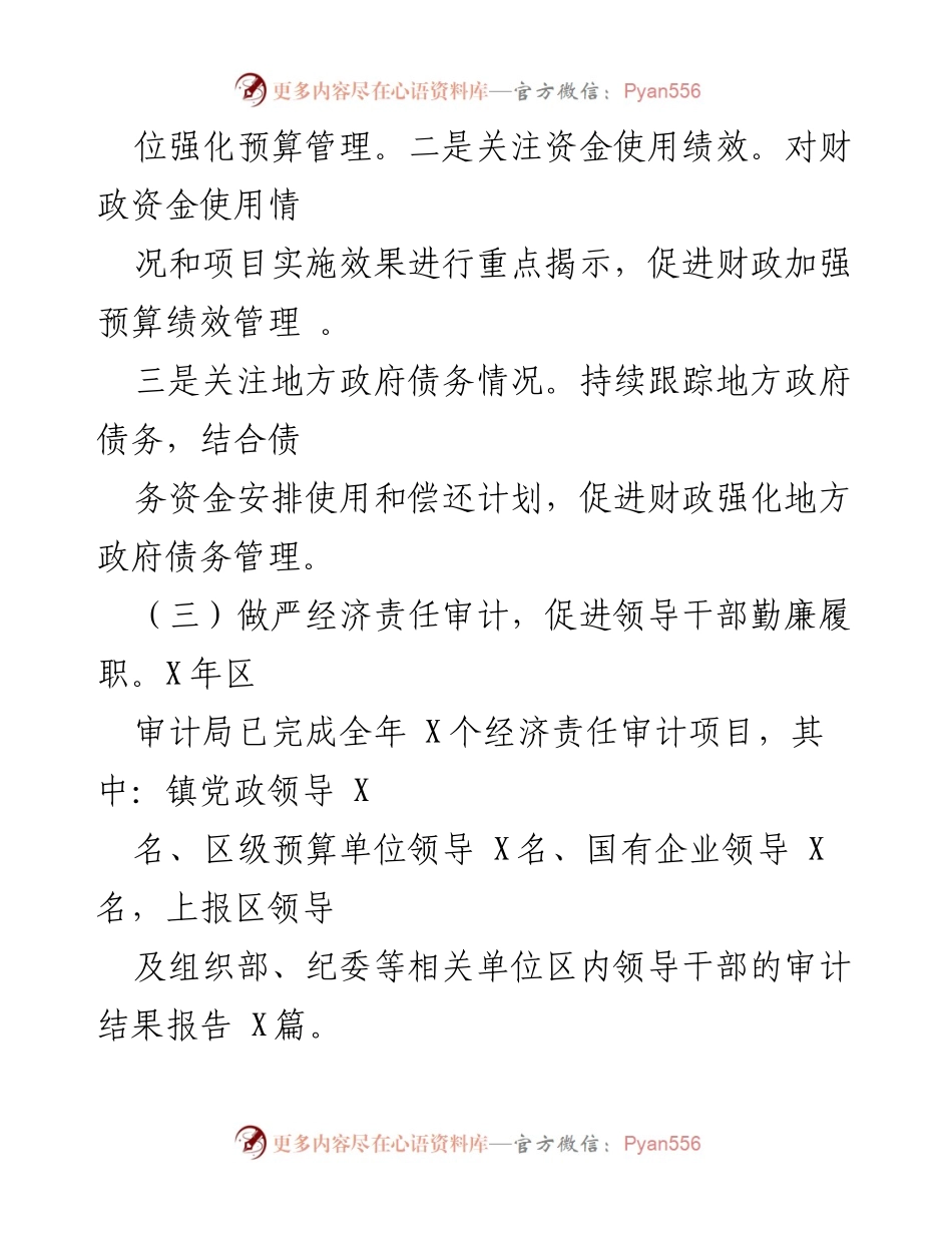 [工作总结] 审计局年度工作总结 - 深化审计工作，促进财税管理与党员意识提升.docx_第2页
