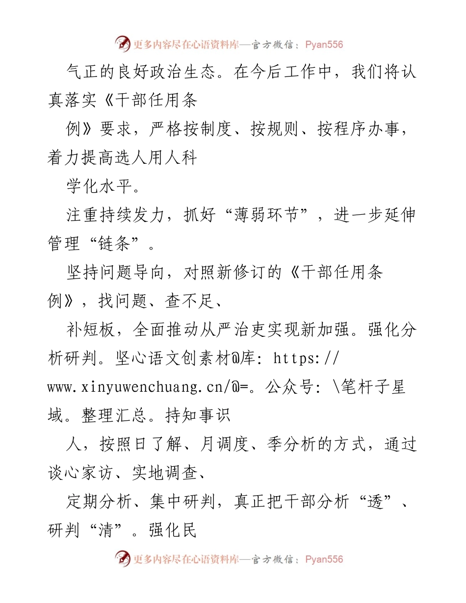 [工作总结] 干部选拔任用 - 全面从严治吏：新修订《干部任用条例》的实施与管理措施.docx_第2页
