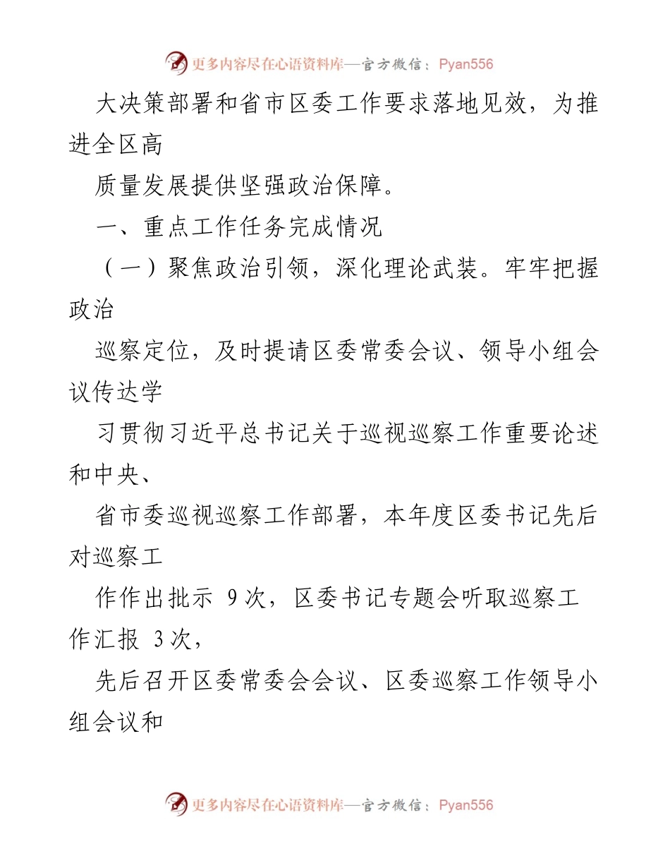 [工作总结] 巡察工作 - 2023年巡察工作总结与2024年工作计划.docx_第2页