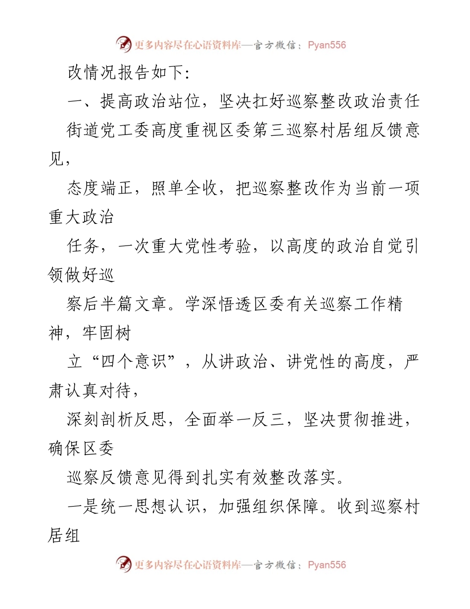 [工作总结] 巡察整改 - XX局巡察整改工作进展报告_1.docx_第2页