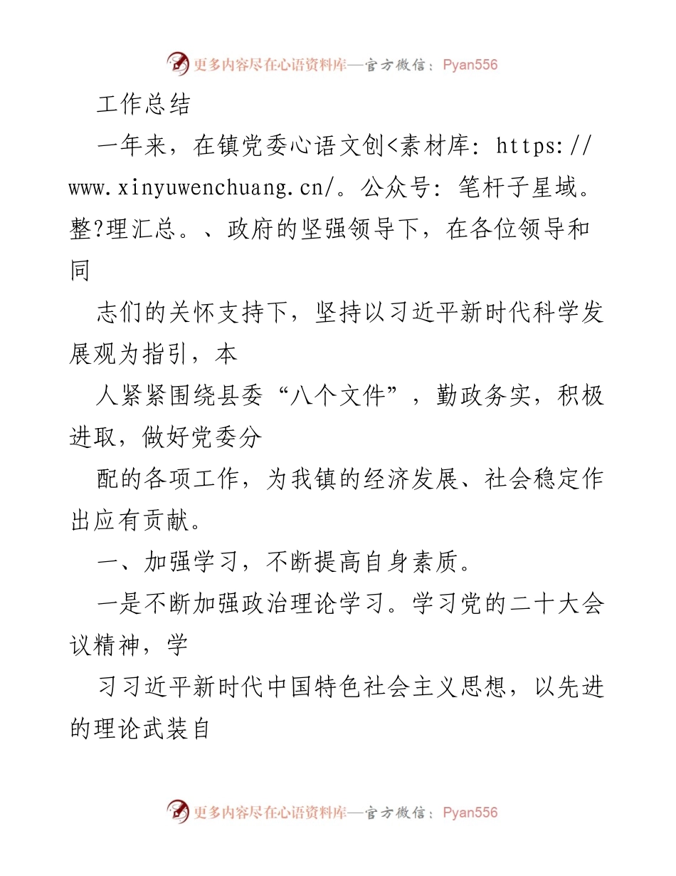 [工作总结] 年度工作回顾 - 一年来的勤政务实与社会贡献.docx_第1页