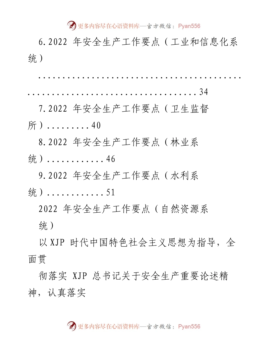 [工作总结] 安全生产工作 - 2022年安全生产工作要点汇编.docx_第2页