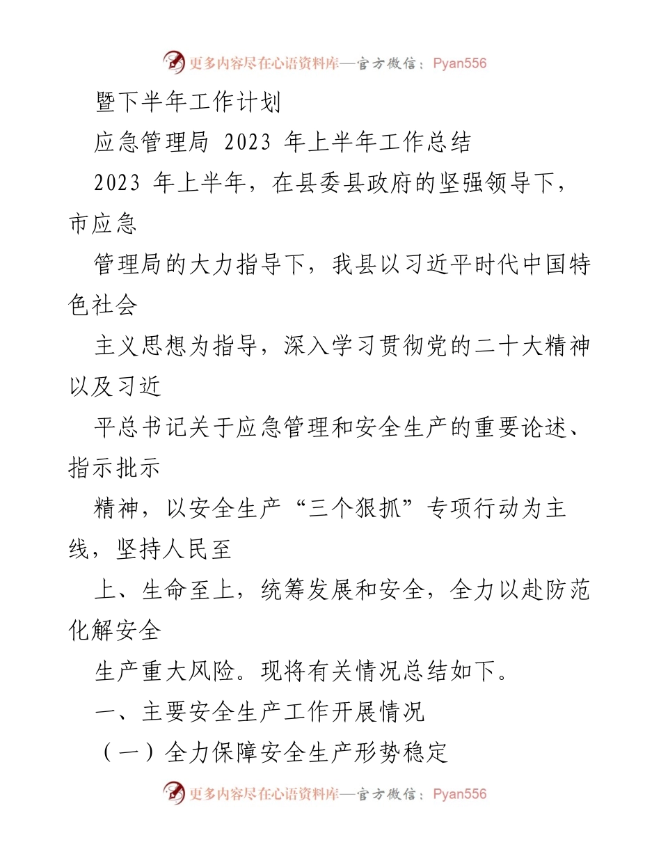 [工作总结] 局机关 - 2023年上半年工作总结及下半年工作计划汇编.docx_第2页