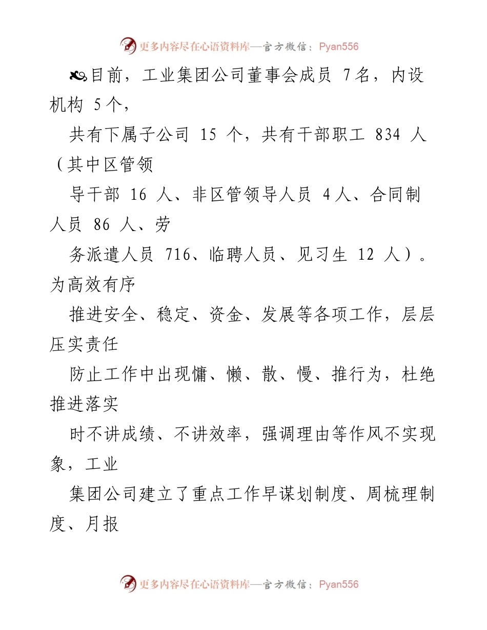 [工作总结] 工业集团公司 - 工业集团公司实体化转型发展情况汇报_1.docx_第2页