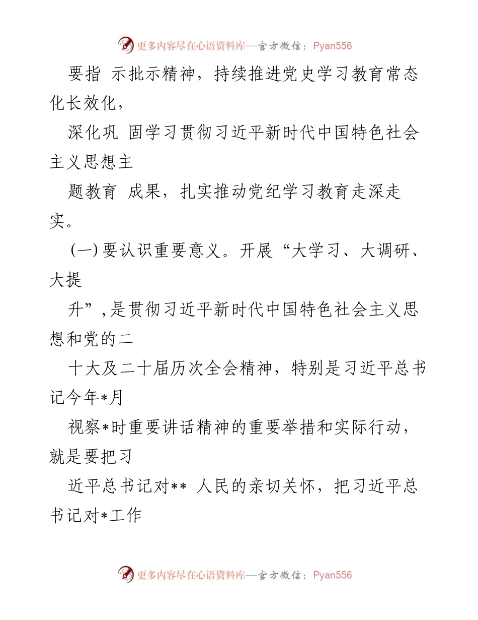 [工作总结] 市委会议 - 开展“大学习、大调研、大提升”的实施意见总结.docx_第2页