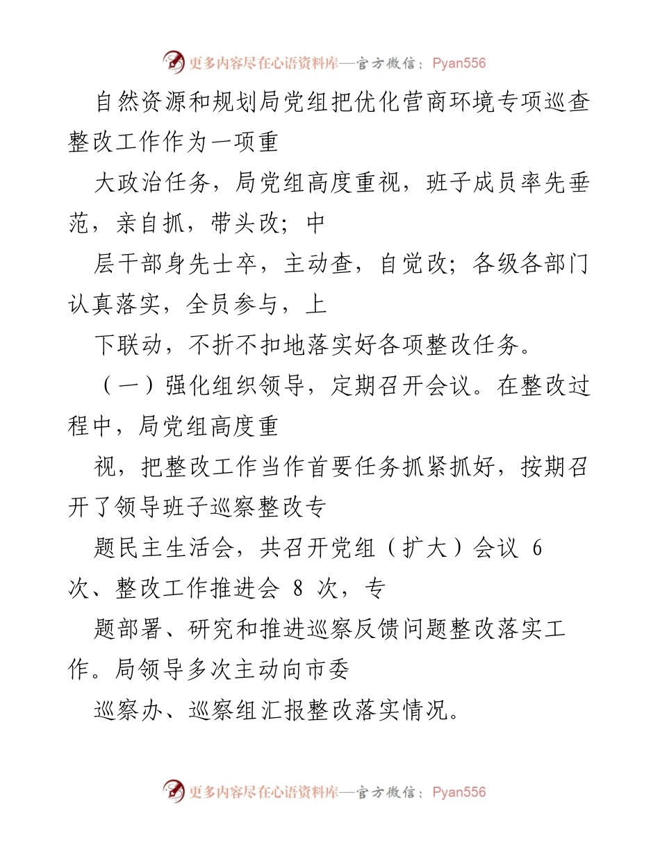 [工作总结] 巡察整改 - 优化营商环境专项巡察整改情况报告.docx_第2页