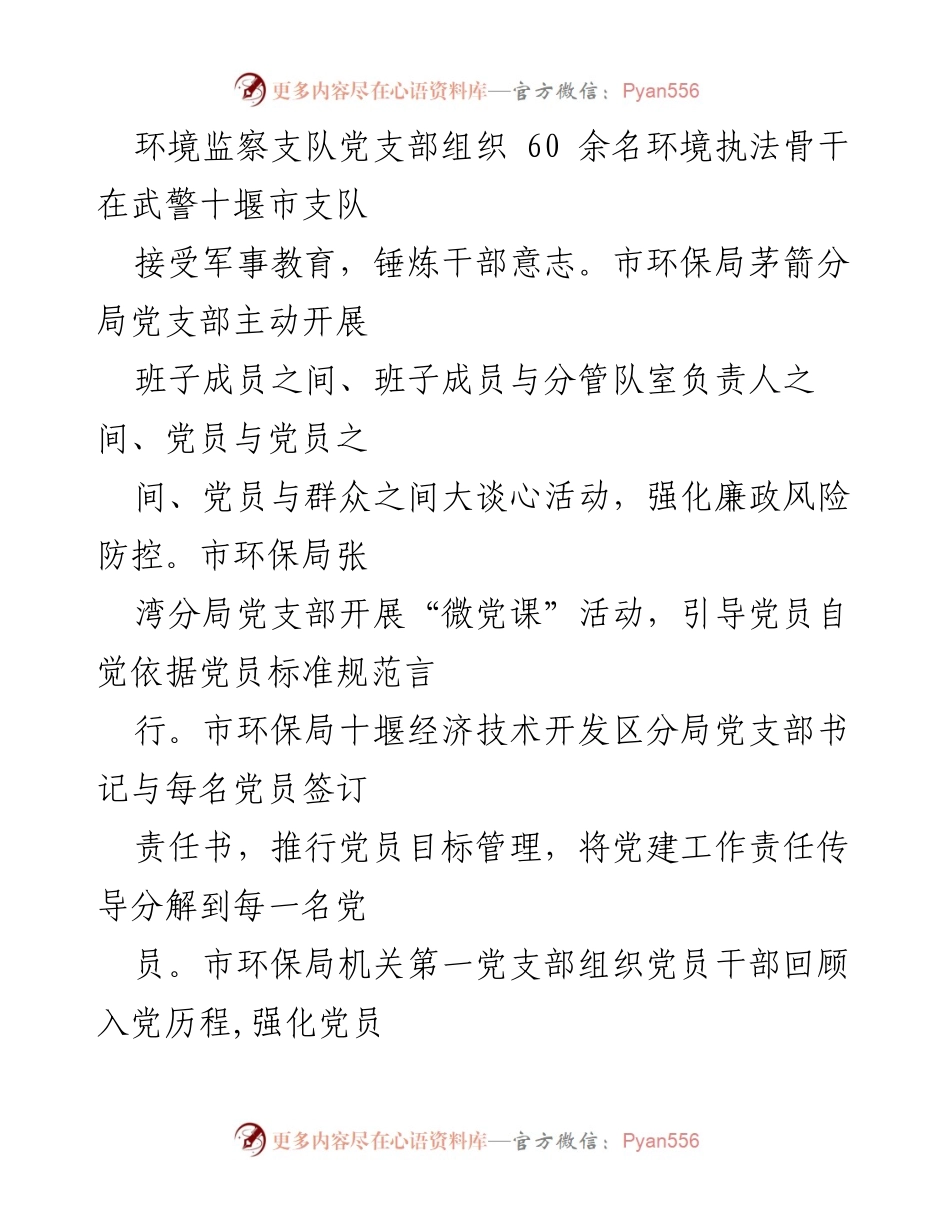 [工作总结] 市环保局 - 基层党支部“两学一做”学习教育实施情况及整改措施_1.docx_第2页