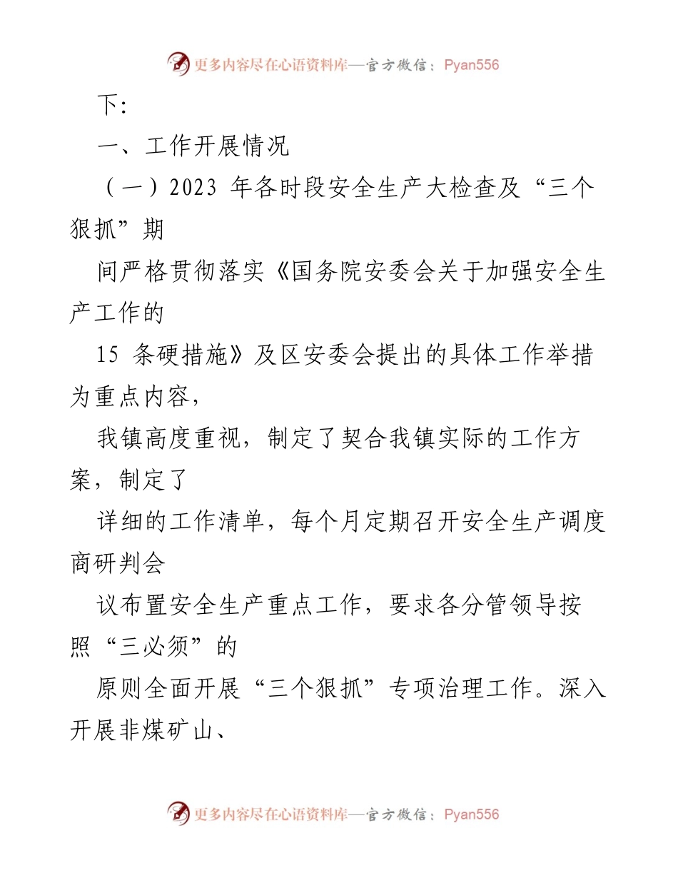[工作总结] 安全生产工作会议 - XX镇安全生产工作总结与未来计划.docx_第2页