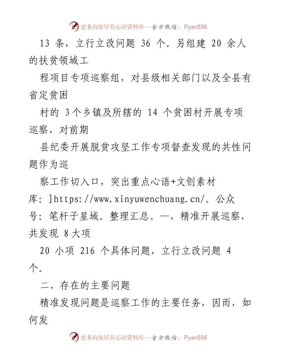 [工作总结] 巡察工作 - 提高巡察精准发现问题能力的建议_1.docx_第2页