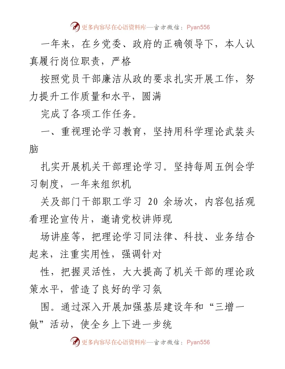 [工作总结] 年度工作总结 - 一年来的工作成就与提升措施报告.docx_第1页
