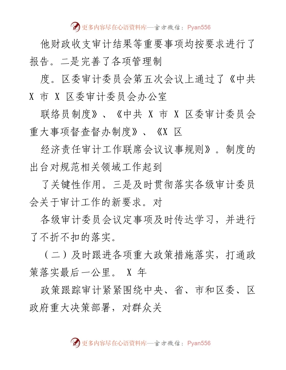 [工作总结] 审计局年终总结 - 202X年度审计工作总结与成果分析.docx_第2页