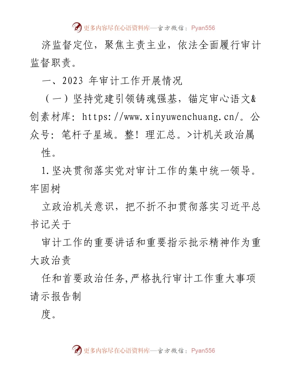 [工作总结] 市审计局 - 2023年工作总结与2024年工作计划报告.docx_第2页