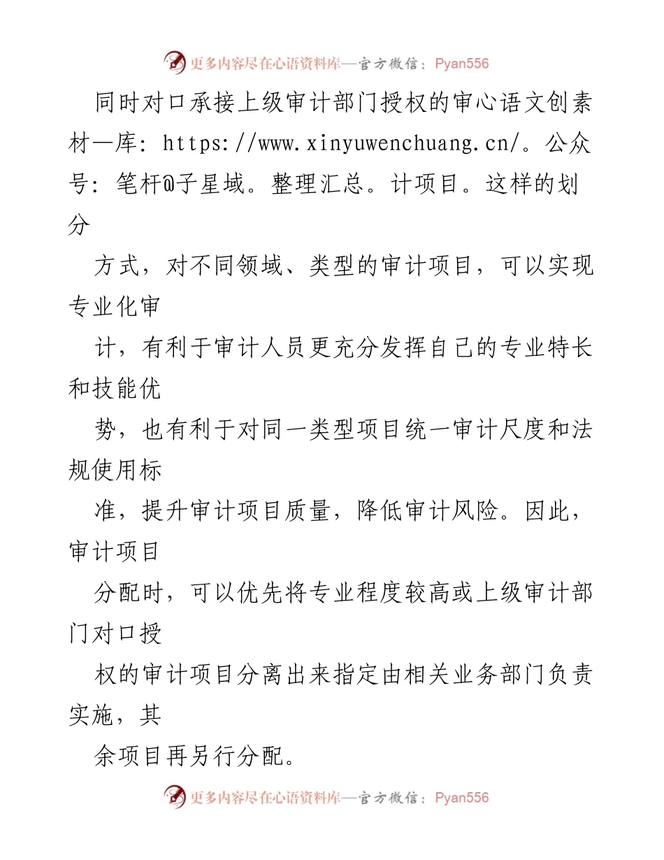 [工作总结] 审计资源配置 - 审计项目资源合理配置的思考与建议.docx_第2页