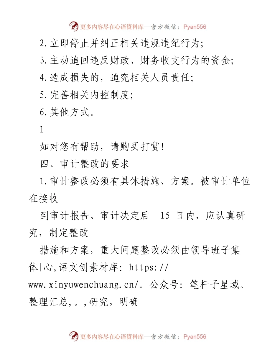 [工作总结] 审计整改工作会议 - 加强审计整改工作的实施意见.docx_第2页