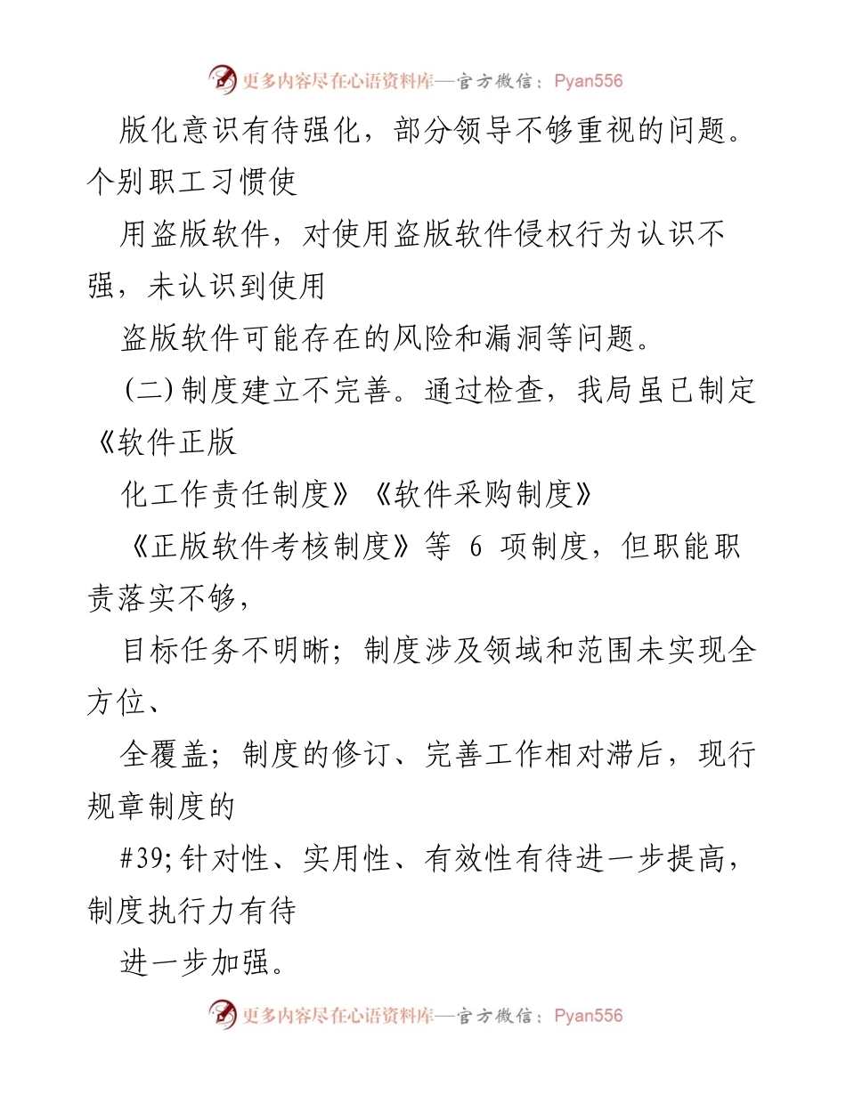 [工作总结] 巡察工作整改 - 软件正版化工作整改落实情况报告.docx_第2页