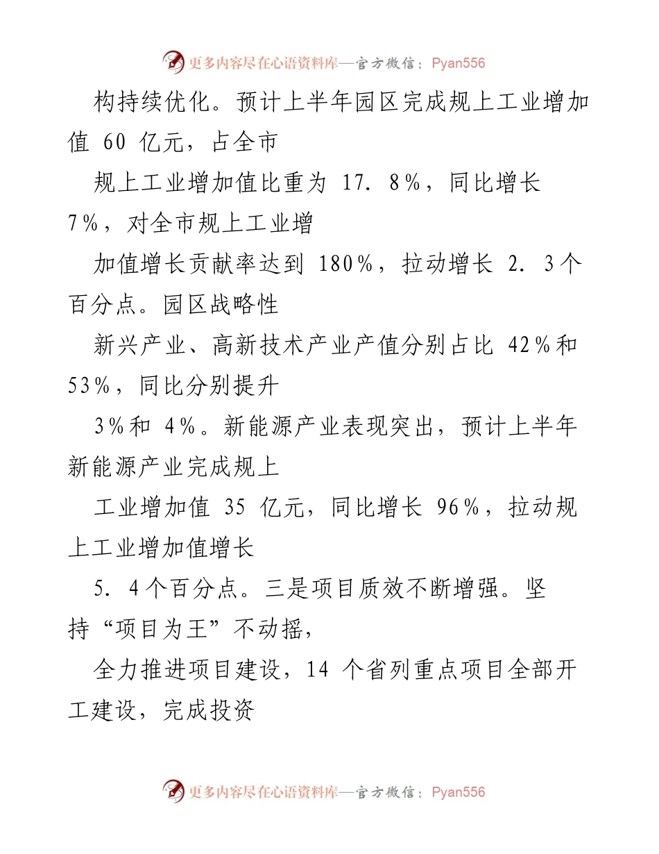 [工作总结] 市工业园区 - 2024年上半年经济发展情况分析报告.docx_第2页