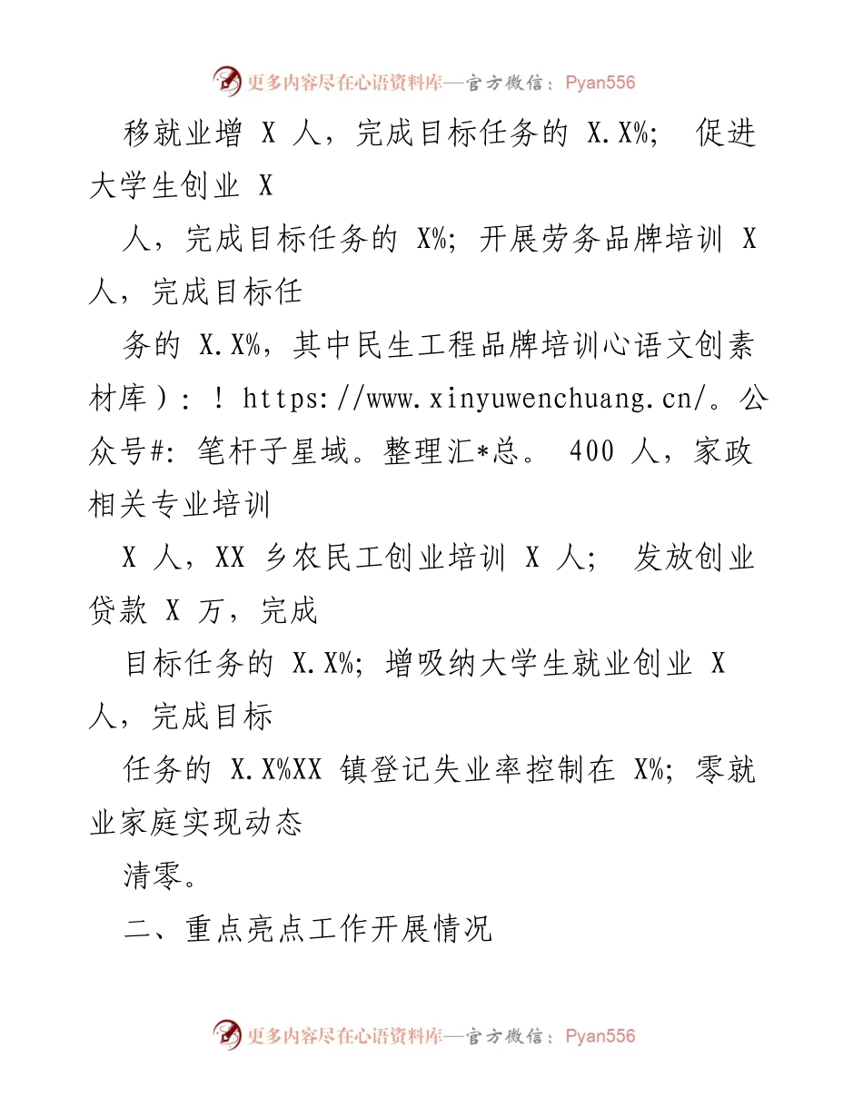 [工作总结] 年度总结 - 2022年某市就业工作总结与亮点分析.docx_第2页