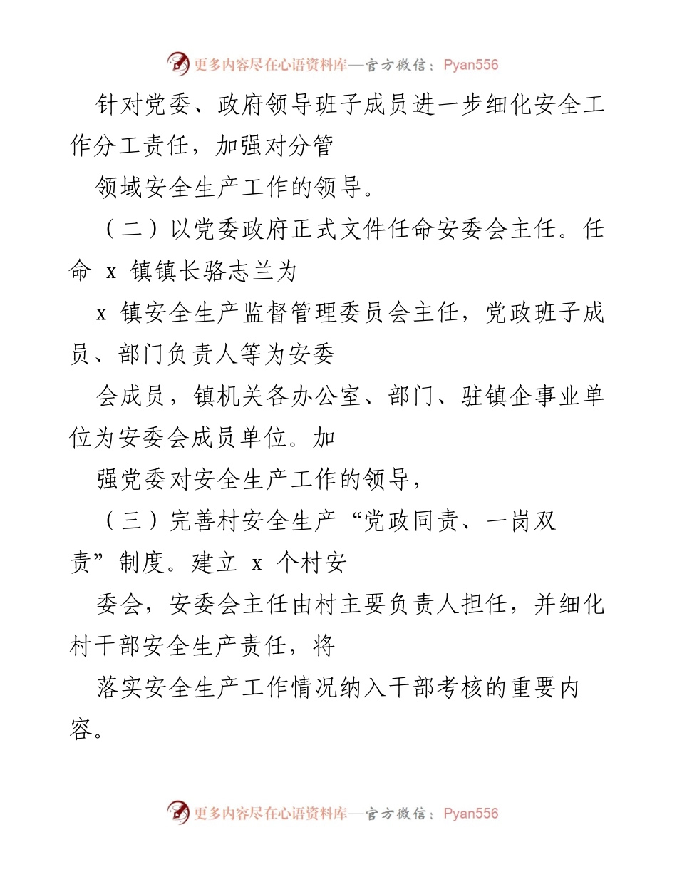 [工作总结] 安全生产整改会议 - 乡镇安全生产问题整改情况汇报.docx_第2页