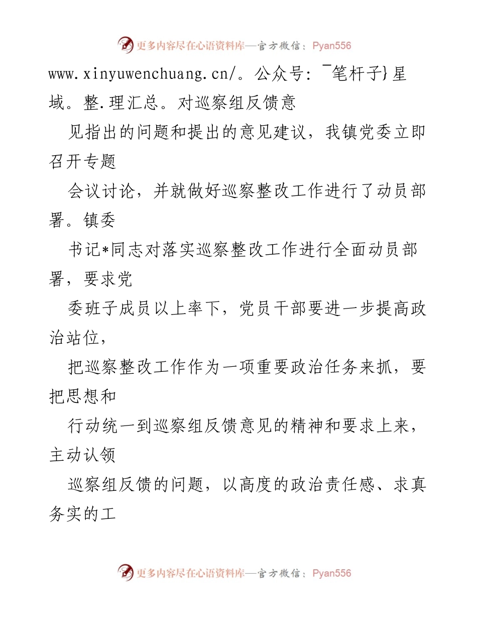 [工作总结] 巡察整改 - 镇党委巡察整改阶段性进展情况报告.docx_第2页