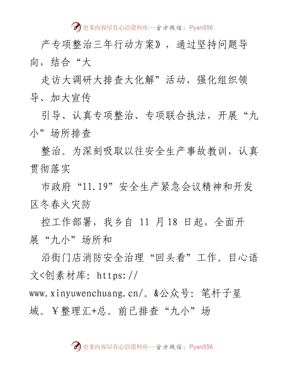 [工作总结] 安全生产工作 - 关王庙乡安全生产工作开展情况汇报.docx_第2页