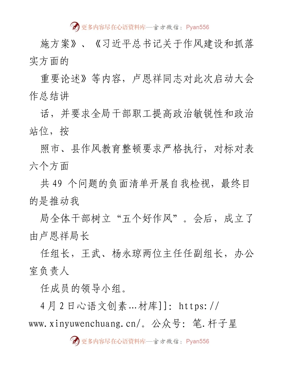 [工作总结] 审计局 - 作风教育整顿月行动推进情况报告.docx_第2页