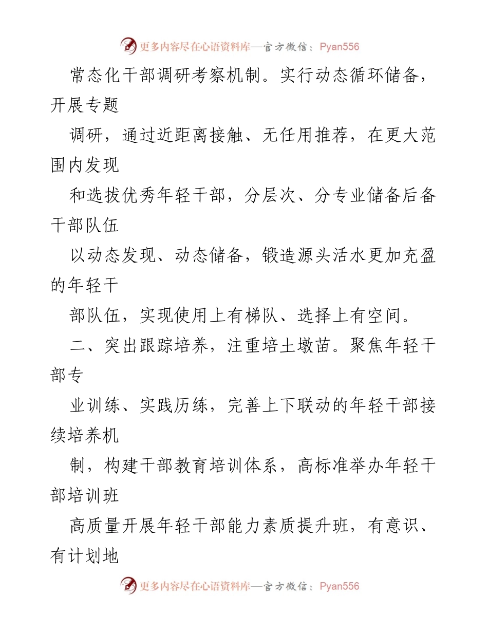 [工作总结] 干部队伍建设 - 年轻干部培养机制的创新与实践.docx_第2页