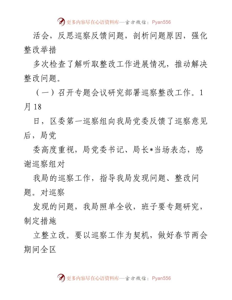 [工作总结] 巡察整改 - 区应急管理局巡察整改进展情况报告.docx_第2页