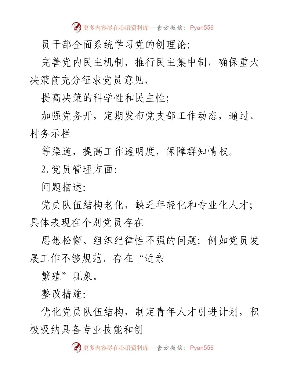 [工作总结] 巡视整改 - XXX村党支部巡视整改工作报告.docx_第2页