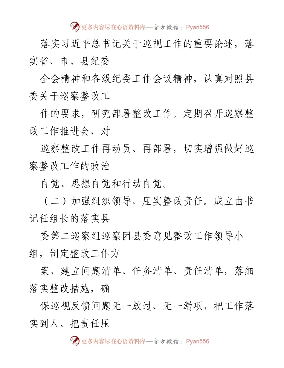 [工作总结] 巡察整改 - 共青团X县委员会巡察整改进展情况报告.docx_第2页