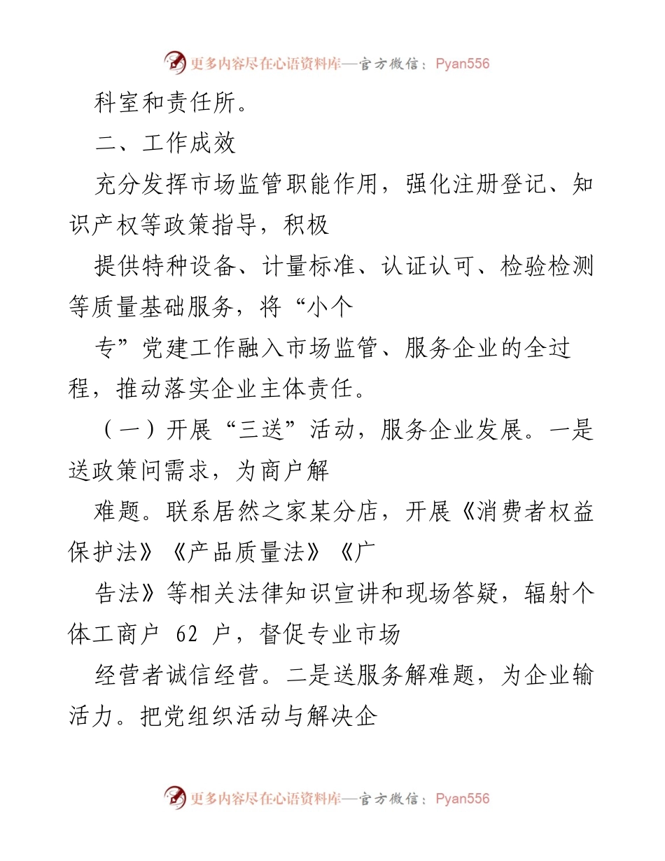 [工作总结] 市场监管局党建工作 - 2022年“小个专”党建工作成效总结.docx_第2页