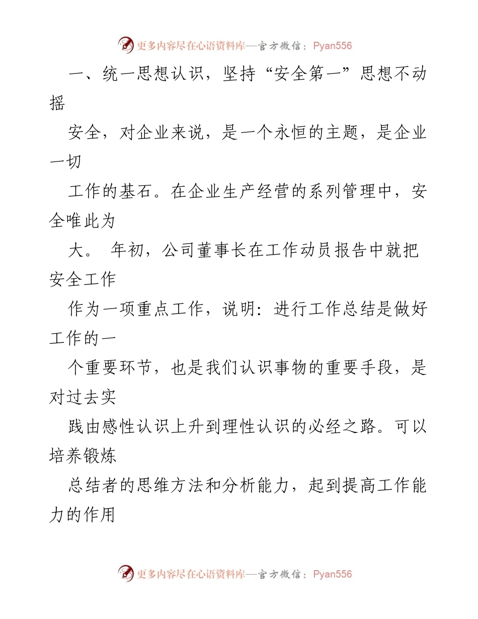 [工作总结] 安全生产 - 2023年度安全生产工作总结与经验分享.docx_第2页