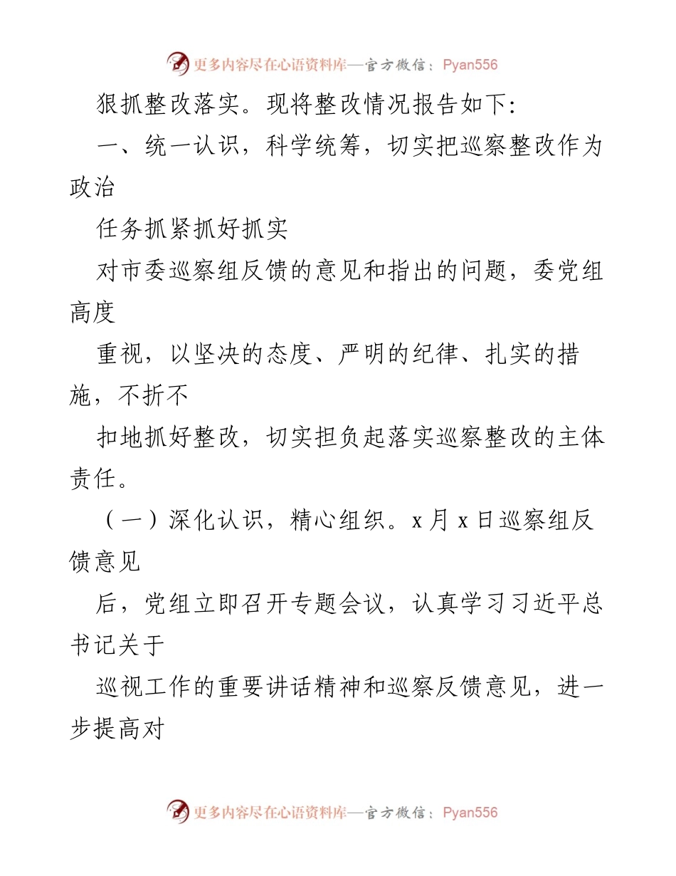 [工作总结] 巡察整改 - 巡察整改专项检查情况报告汇编.docx_第2页