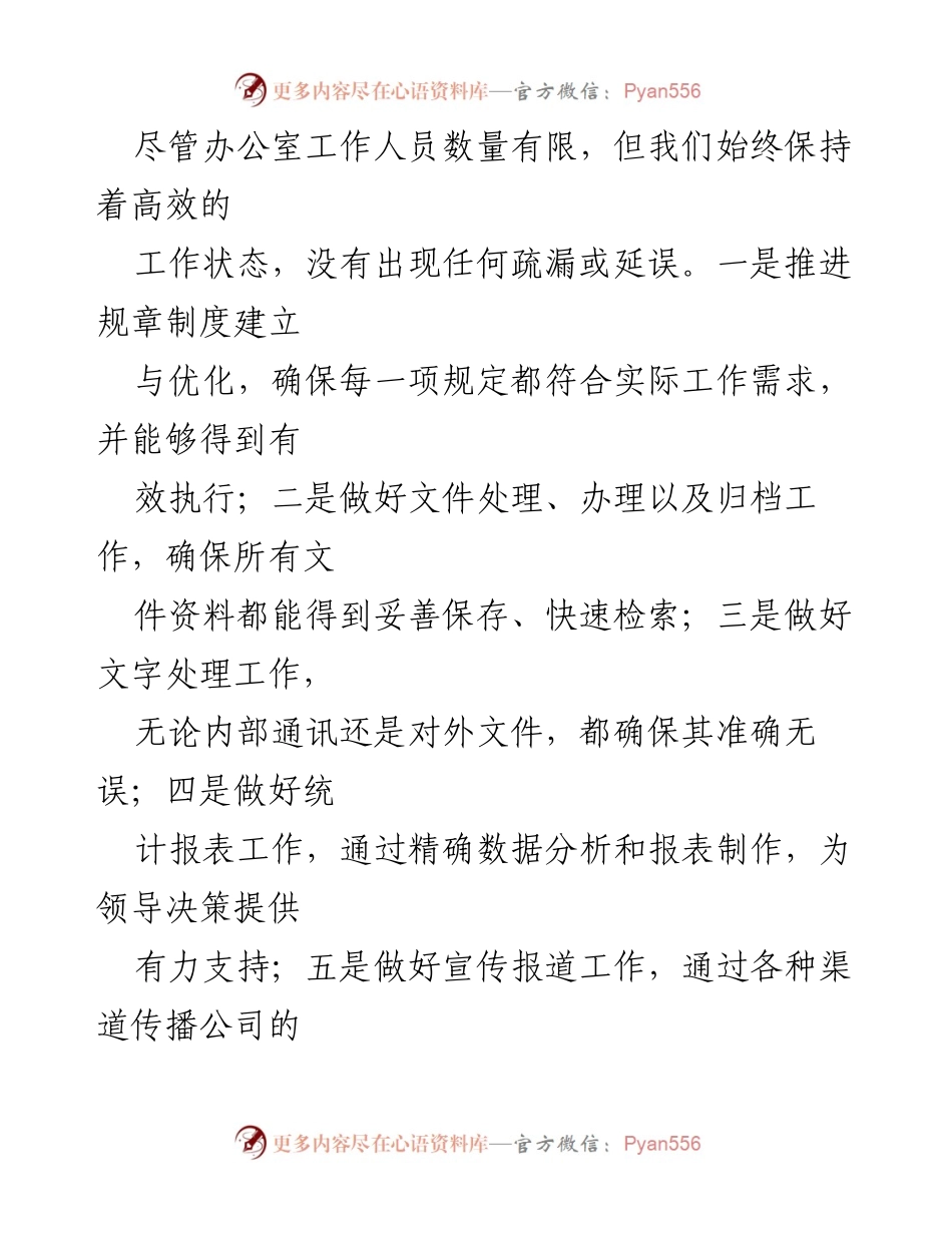 [工作总结] 年度总结 - 2024年度综合办公室工作总结报告.docx_第2页