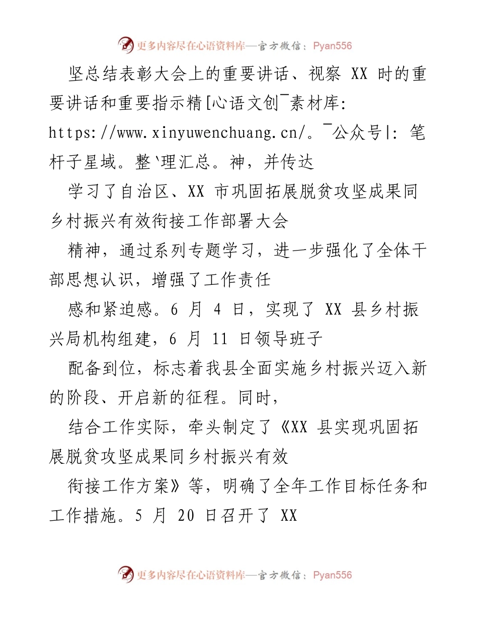 [工作总结] 年度工作总结 - 202X年乡村振兴与脱贫攻坚成果巩固工作总结.docx_第2页