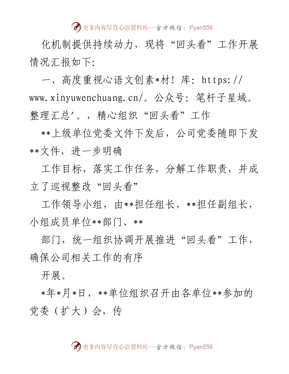 [工作总结] 巡视整改 - 巡视整改“回头看”工作自查自纠情况报告.docx_第2页