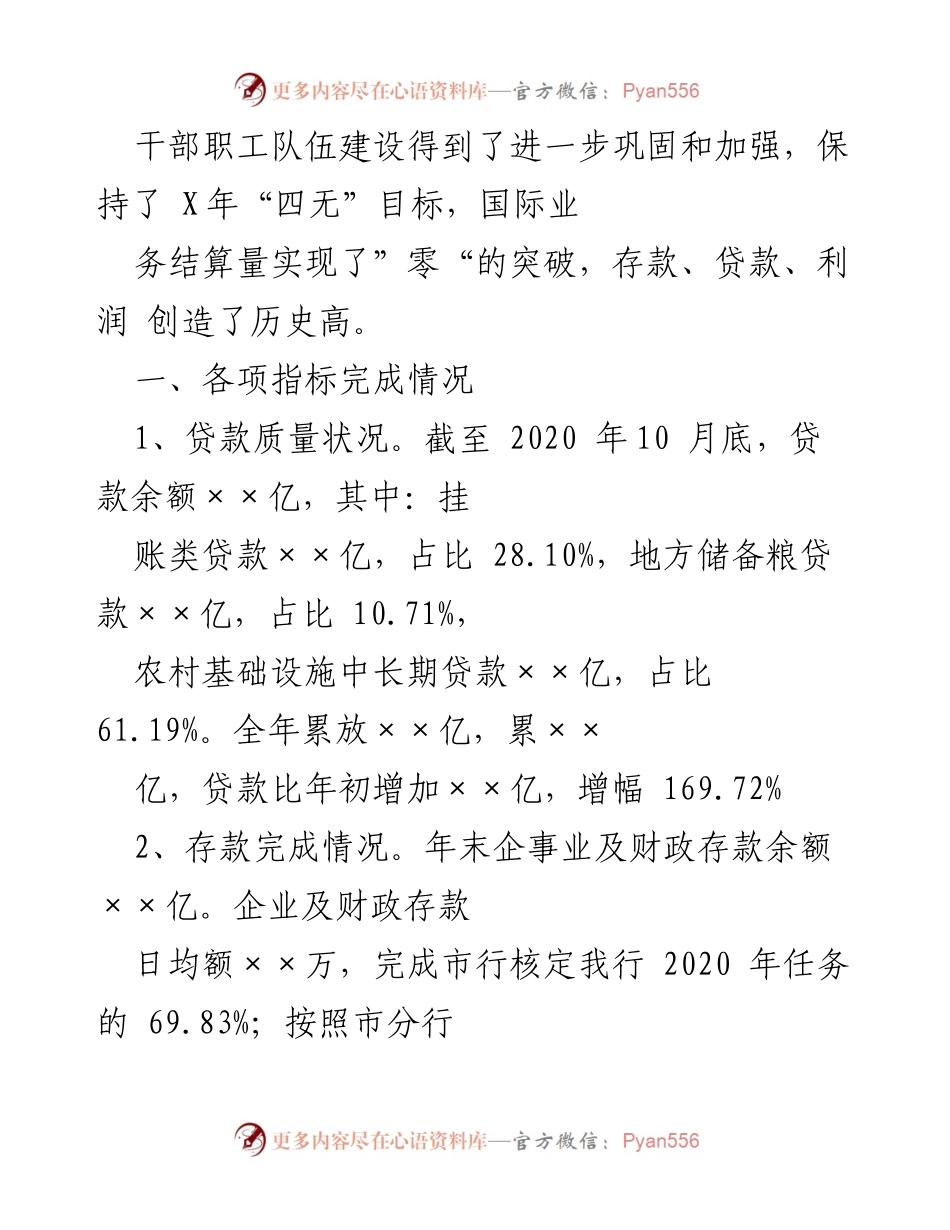 [工作总结] 年度工作总结 - 2020年度市分行工作总结与党建成效分析.docx_第2页