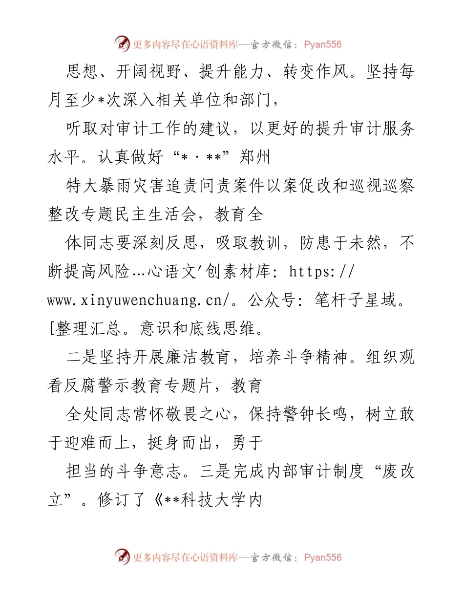 [工作总结] 审计处2022年工作总结 - 审计处领导班子2022年工作总结与整改工作汇报.docx_第2页