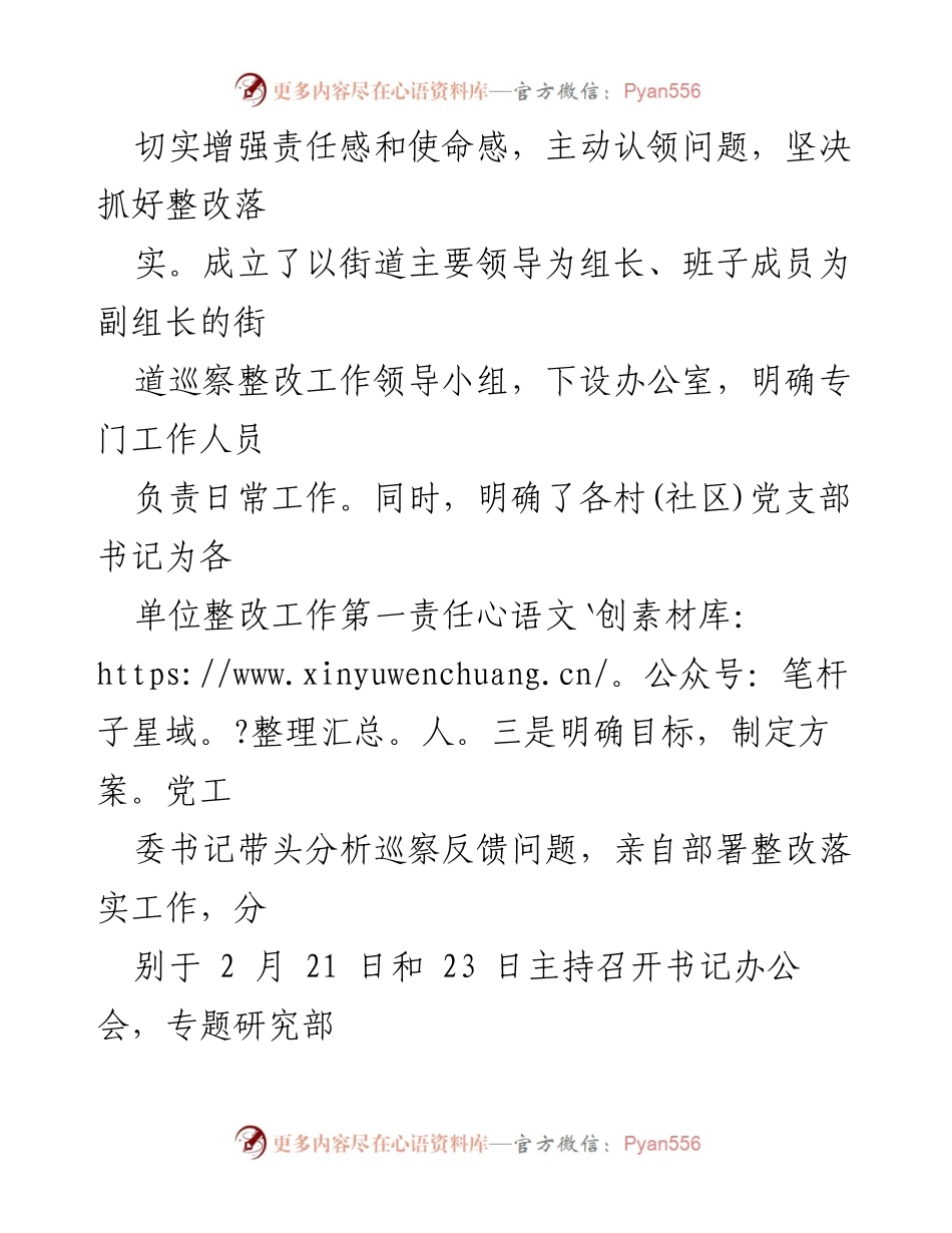 [工作总结] 巡察整改 - 2024年街道巡察整改工作成效总结.docx_第2页