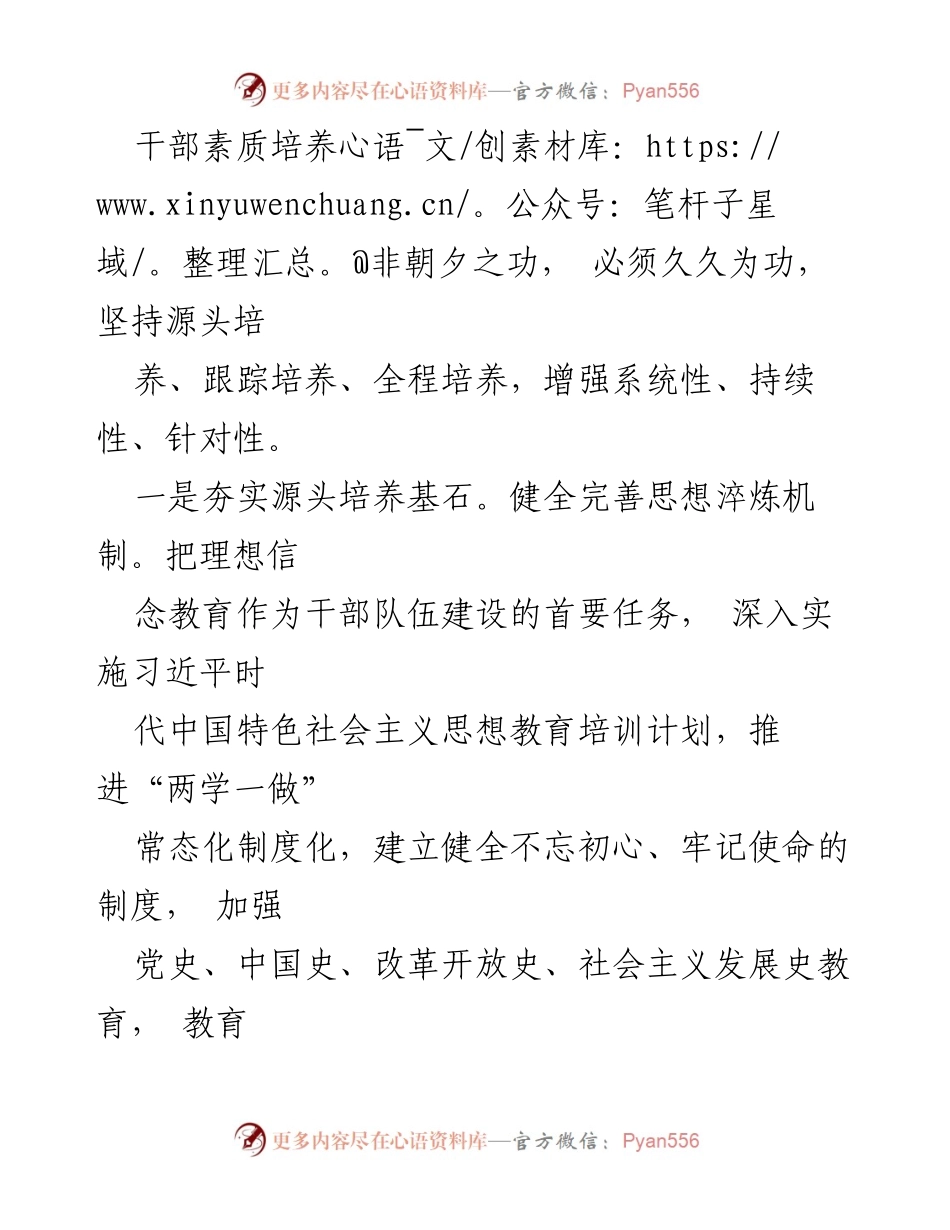 [工作总结] 干部队伍建设 - 健全选贤任能制度，提升干部素质培养体系.docx_第2页