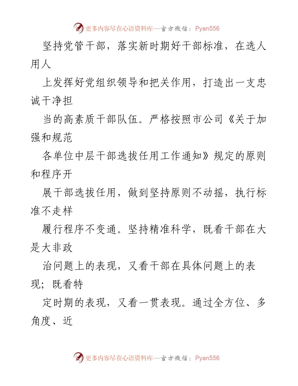 [工作总结] 年度干部选拔任用 - 2022年度公司领导人员选拔任用工作总结报告.docx_第2页