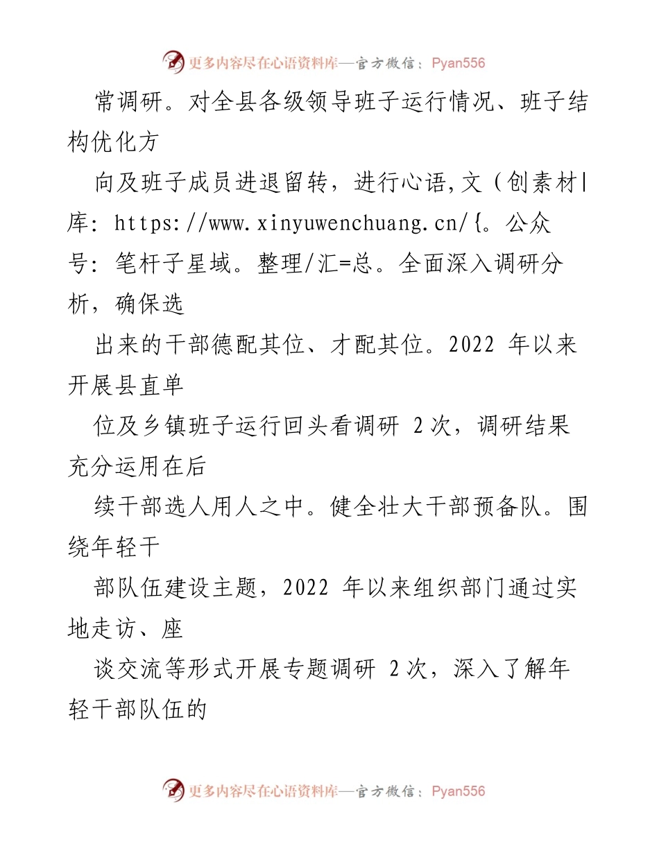 [工作总结] 干部队伍建设 - 提升干部素质，推进高质量发展.docx_第2页
