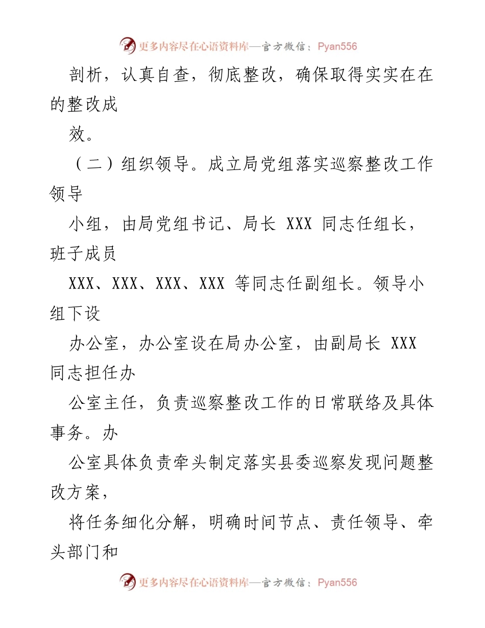[工作总结] 巡察整改 - 2023年巡察组反馈意见整改方案总结.docx_第2页