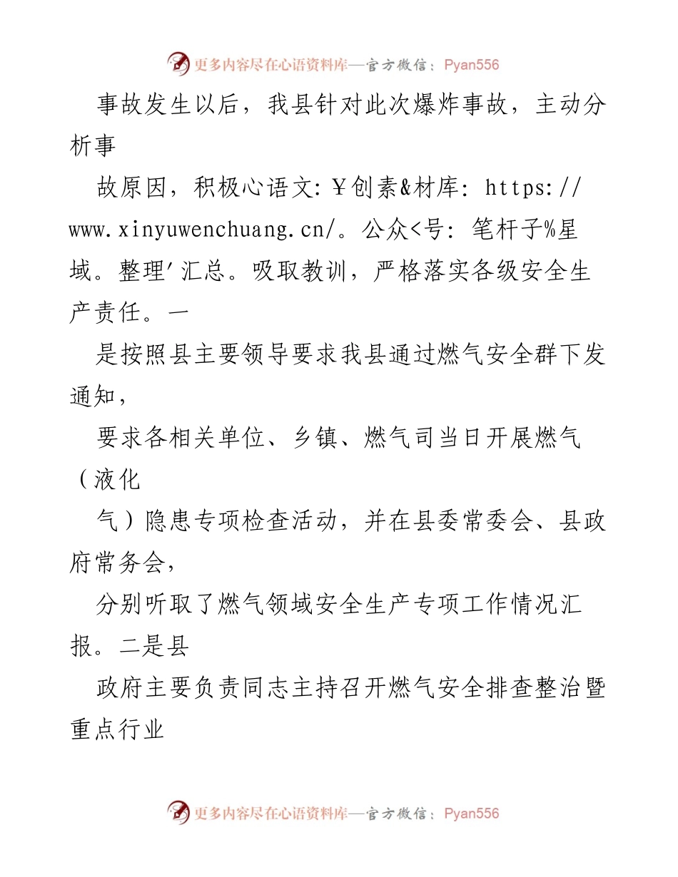 [工作总结] 安全生产 - 燃气领域安全隐患排查工作汇报.docx_第2页